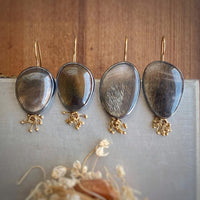 Silver Feldpspar Earrings